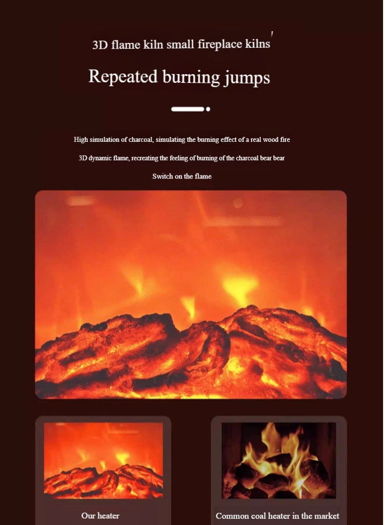 3000W PTC Ceramic Heater decorative fireplace heater digital room temperature  - Image 4