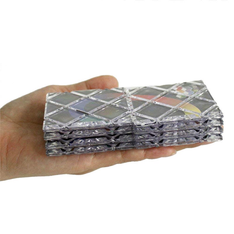 GoodPlay MoZhi LingAo 8 Panels 3 Rings Magic Folding Puzzle Cube Twisty Black - Image 5