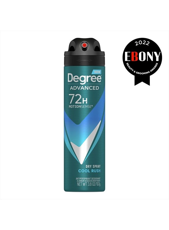 Degree Men Antiperspirant Deodorant Dry Spray Cool Rush 3 count Deodorant for Men With MotionSense Technology 3.8 oz - Image 3