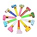 lasenersm 24 Pieces Party Blower Noisemakers Blowouts Whistles Party Squawkers Fringed Noise Maker Blowouts Noisemakers Funny Party Blowouts Blowers Musical Blowouts Party Horns Noisemakers Random Color - Image 2