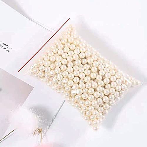 HKS Makeup Brush Holder Vintage Glass Handmade Organizer with White Pearls for Nail Brush, Vanity, Bathroom, Dresser, Countertop - Gold - Image 4