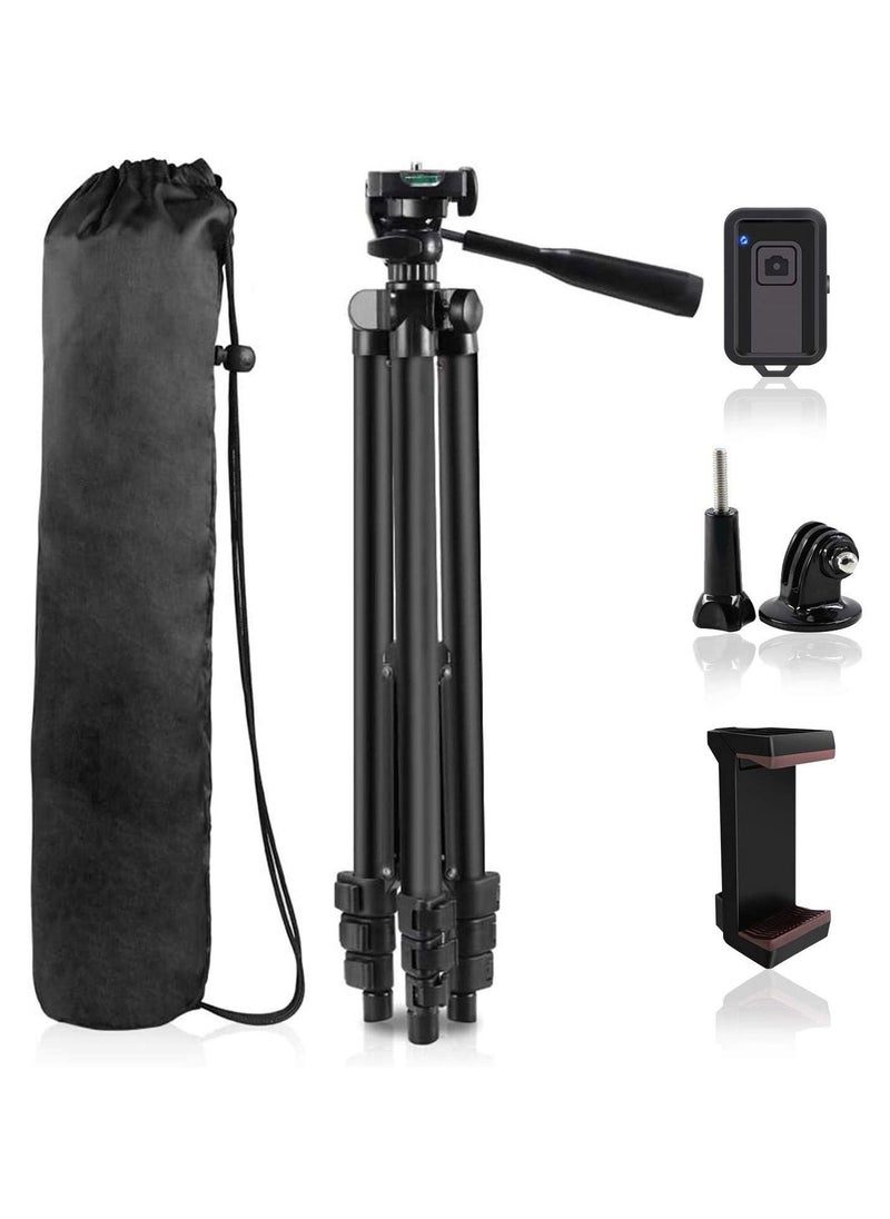 50" Extendable Cell Phone Tripod with Wireless Bluetooth Remote and Universal Phone Holder, Perfect for Video Recording/Selfies/Live Stream.  - Image 5