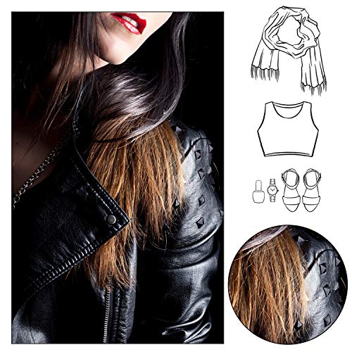 Jovitec 400 Pieces 10 mm Square Rivets Bag Leather Clothing Shoes Rivet Handicraft DIY Spikes Spots Studs Accessories with Straight Tipped Scratch Awl Craft Tool (Black) - Image 4