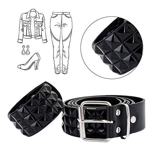 Jovitec 400 Pieces 10 mm Square Rivets Bag Leather Clothing Shoes Rivet Handicraft DIY Spikes Spots Studs Accessories with Straight Tipped Scratch Awl Craft Tool (Black) - Image 3