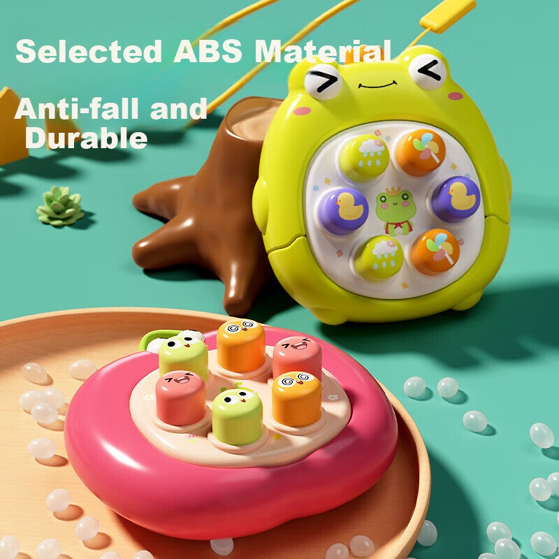 Guangduola Baby Toy Push Button Mini Handheld Whack-A Game for 0-1 Year Olds ، آلة لعبة Finger Press ، هدية يوم للأطفال - Image 5