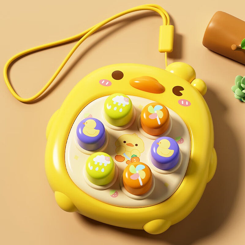 Guangduola Baby Toy Push Button Mini Handheld Whack-A Game for 0-1 Year Olds ، آلة لعبة Finger Press ، هدية يوم للأطفال - Image 2