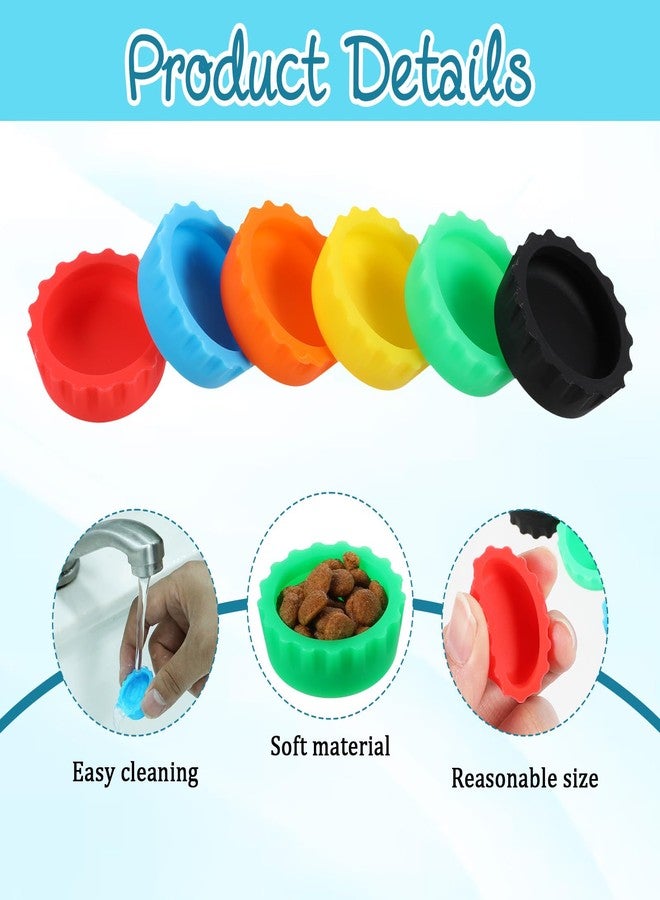 YQQYG 6PCS Crested Gecko Food Dish, Silicone Gecko Food Cups Reptile Dish for Geckos, Lizards, Reptiles - Image 3