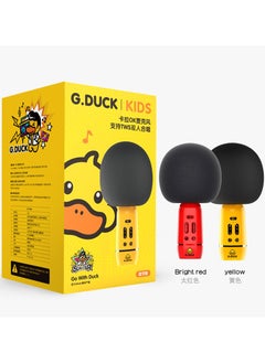 G.DUCK Karaoke microphone with Bluetooth speaker cute rubber duck image for kids singing  - Image 1