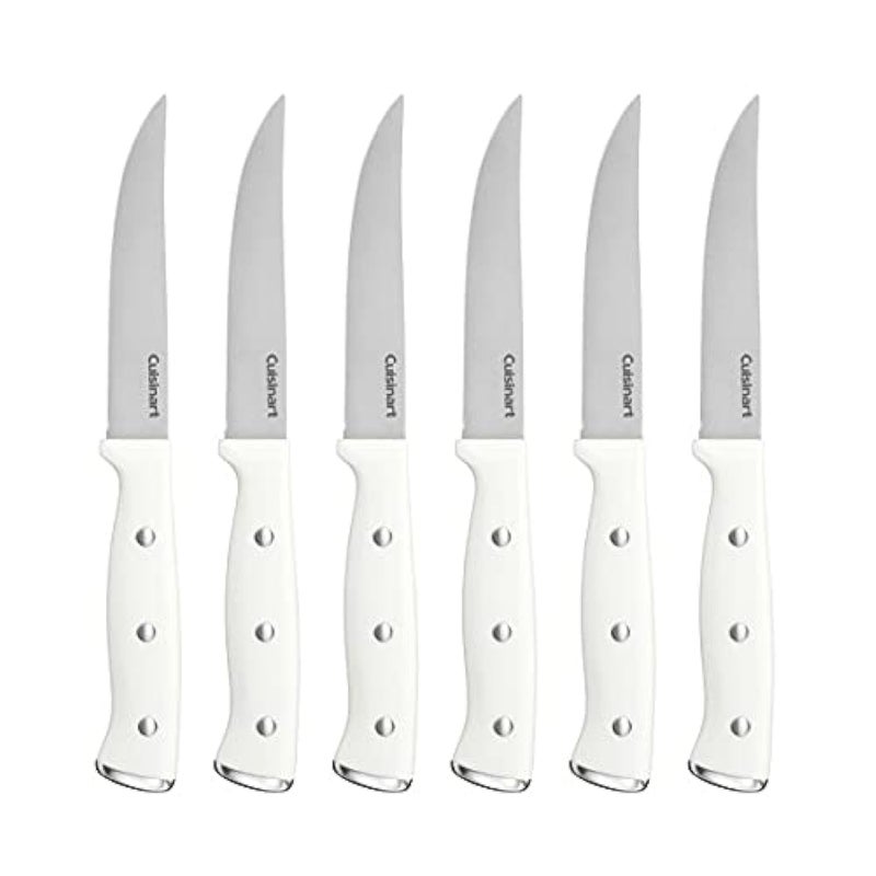 Cuisinart Cuisinart C77WTR-6PSK White Triple Rivet Steak Knife Set, 6 pc 