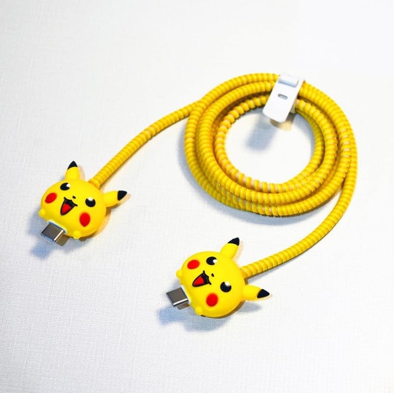 VNJ ACCESSORIES USB C to USB C Cable Protector for All iPhones, iPads, MacBooks, Samsungs,Vivos,OPPOs,Onepluss,Realmes Mobiles-Pokemon - Image 5