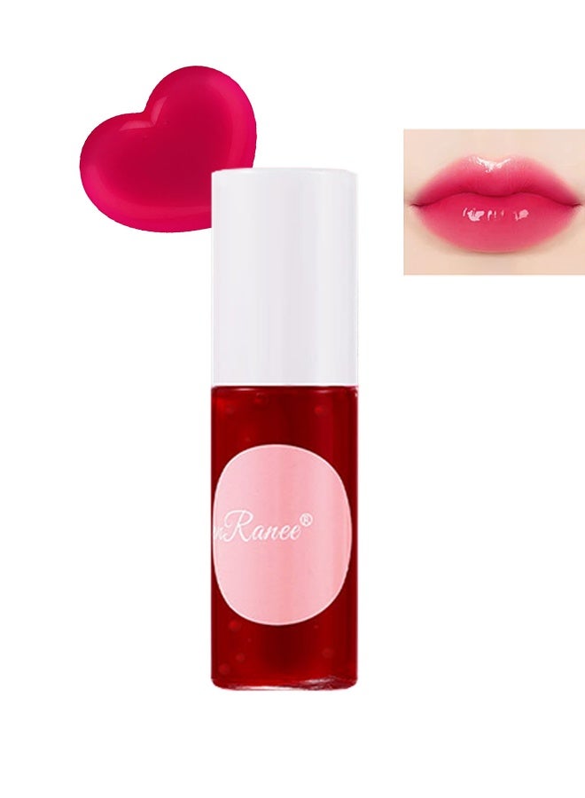 Dragon Ranee Fruit Juice Lip Tint Lip Tint Stain, Mini Liquid Water Tint,Korean Lip Gloss Moisturizing Natural,Long Lasting Waterproof,Multi-Use Lip and Cheek Tint(#04) - Image 1