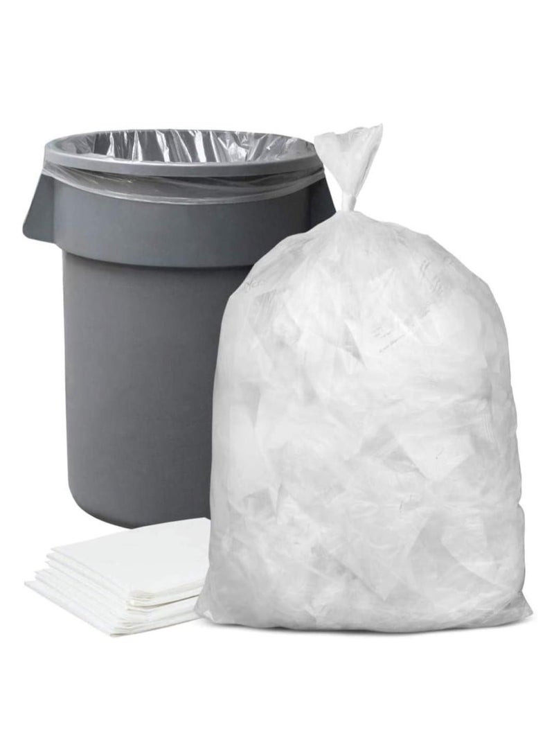 Terabyte أكياس قمامة شفافة 90x110، 70 جالون أكياس قمامة مطبوعة قابلة للتحلل لعلب المطبخ أكياس قمامة مريحة للاستخدام المنزلي ومكتب القمامة أكياس تسوق أكياس بلاستيكية - عبوة من 50 قطعة. - Image 1