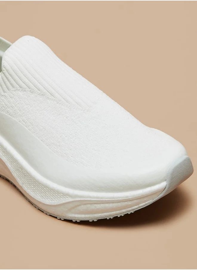 كابا Women's Solid Mesh Slip-On Sports Shoes