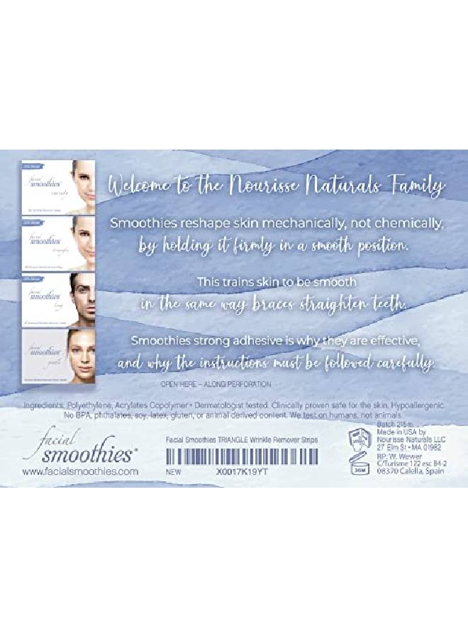 Smoothies Oothies Triangle Wrinkle Remover Strips, 108 Triangular Antiwrinkle Patches - Image 4