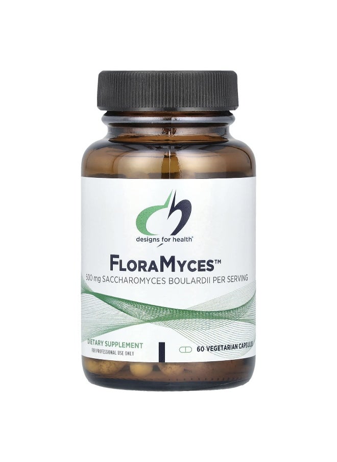 designs for health - Designs For Health, FloraMyces™, 500 mg, 60 Vegetarian Capsules (250 mg per Capsule) - Image 1