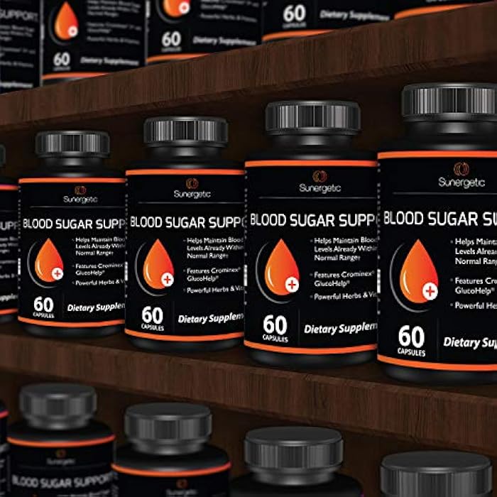 Sunergetic Premium Blood Sugar Support Supplement–Supports Healthy Blood Sugar Levels Already Within Normal Range – Includes Bitter Melon Extract, Vanadium, Chromium, Cinnamon, & Alpha Lipoic Acid-60 Capsules - Image 5