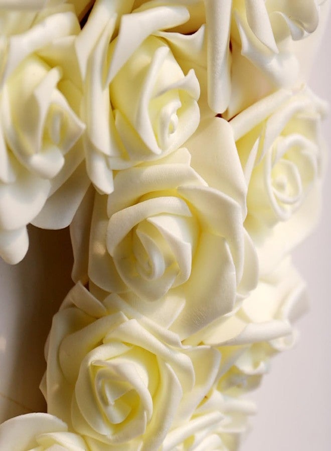 Adonisaon Valentine's Day Heart Shaped Rose Wreath - Artificial White Rose Love Garland for Wedding Party Decorations - Image 4