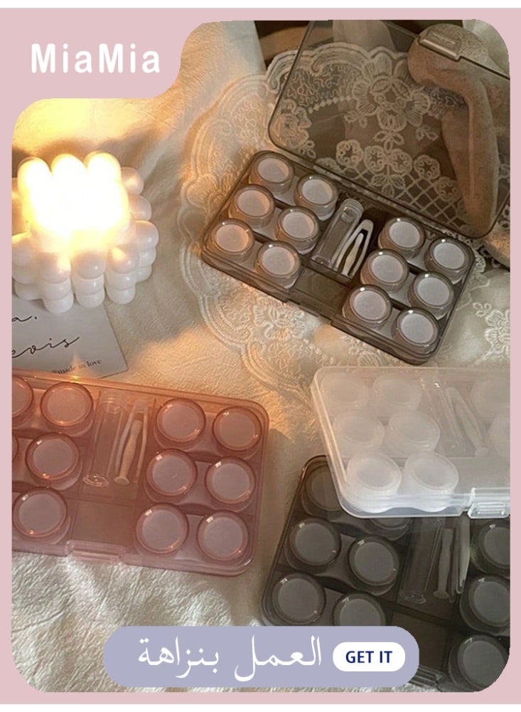 Miamia 1 Pcs Contact lens cases and accessories.  Case Including Tweezers and Multifunctional Tools Suitable for Travel and Home Use - Image 1