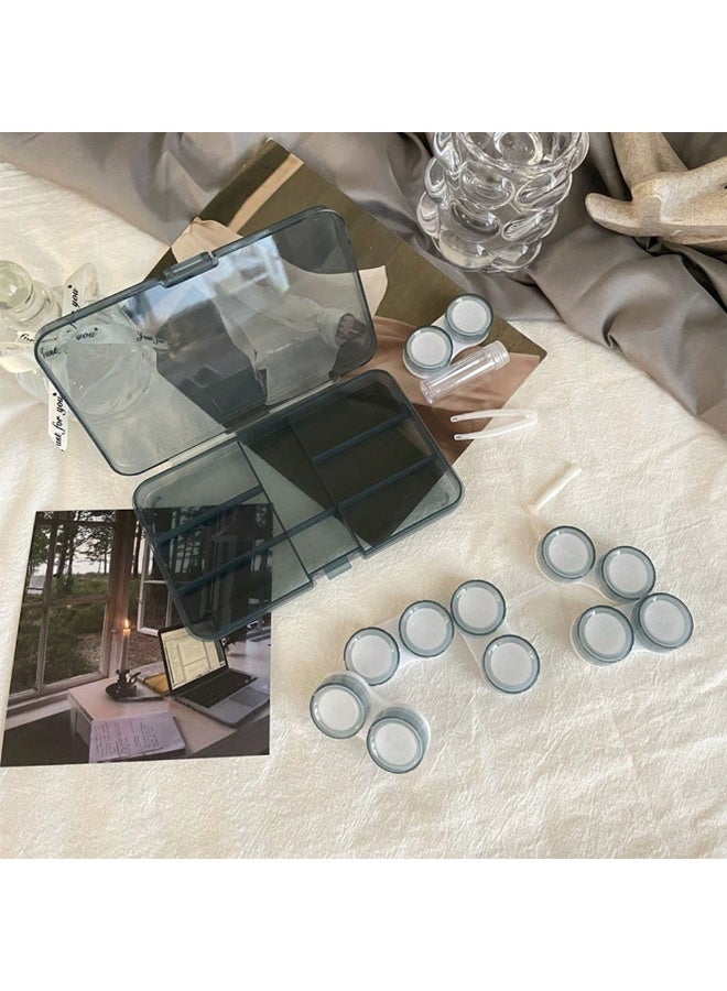 Miamia 1 Pcs Contact lens cases and accessories.  Case Including Tweezers and Multifunctional Tools Suitable for Travel and Home Use - Image 4