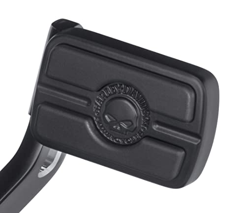 PHEOZIO Large Brake Pedal Pad Cover Compatible for Harley Davidson FLD FL Softail Touring Trike Willie G Skull 50600344 Black - Image 3