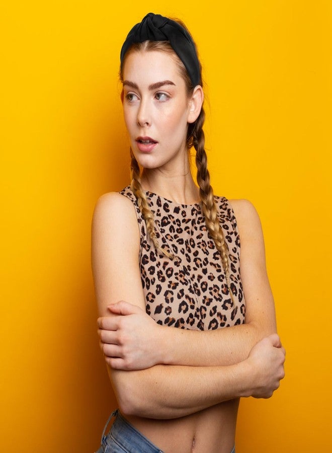 VELSCRUN Headband 2 Pack Black, Red - Wide Knotted Headbands for Women. Non Slip Hair Bands, Silk Satin Hair Accessories. Fashion Hair Styling Accessories. Ideal Gift for Sisters, Girls, Women. - Image 4