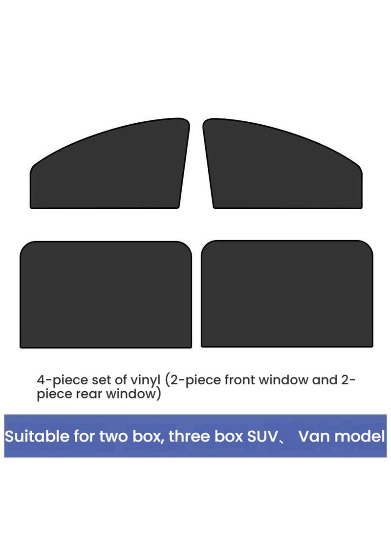 general Car sunshade side windows magnetic curtains, sunscreen heat insulation sunshade explosion anti-privacy blackout cloth - Image 1