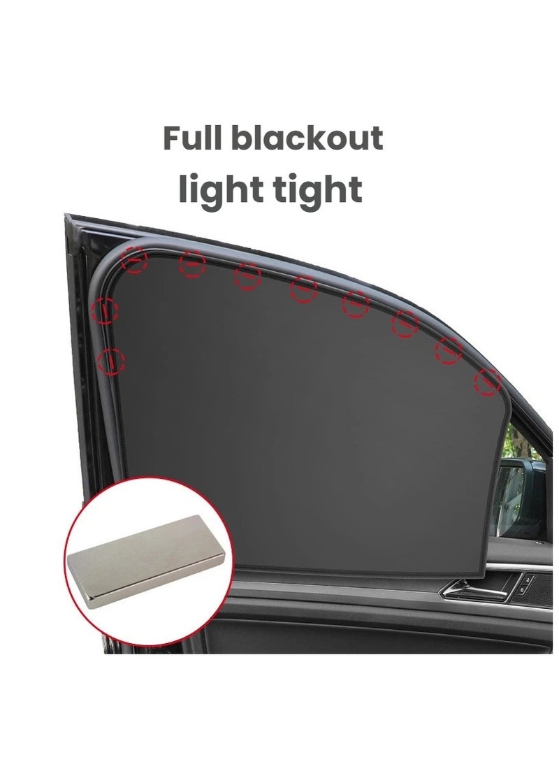 general Car sunshade side windows magnetic curtains, sunscreen heat insulation sunshade explosion anti-privacy blackout cloth - Image 4
