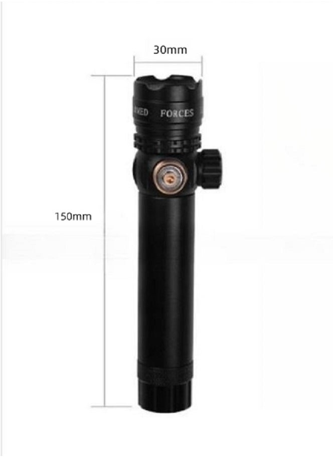Laser Sight Scope with Adjustable Focus, Durable Aluminum Body, and Mount Kit