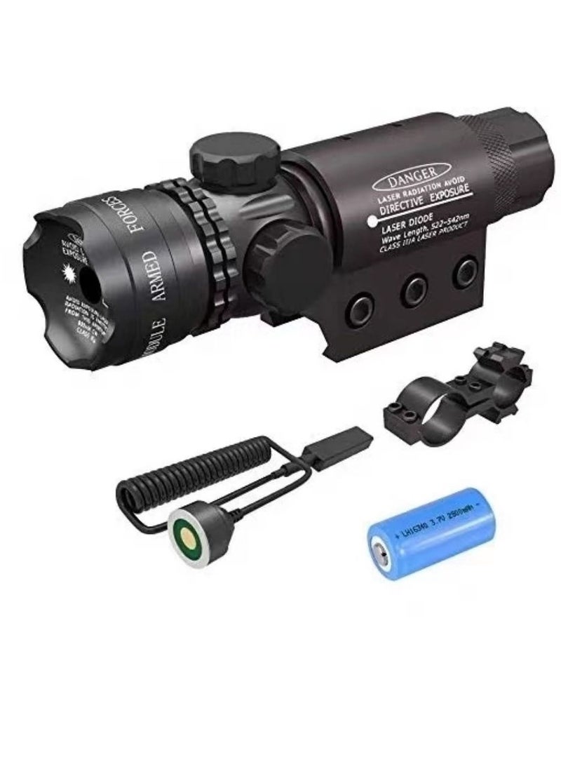 Gasin Laser Sight Scope with Adjustable Focus, Durable Aluminum Body, and Mount Kit  - Image 1