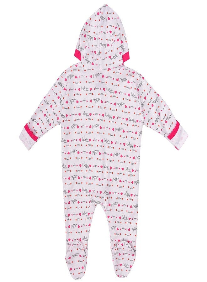 MAGIC TOWN Babyneeds New Born Baby Multi-Color Long Sleeve Cotton Sleep Suit Romper for Boys and Girls Set of 2 - Image 3
