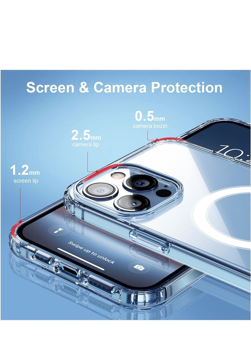 Houmt iPhone 14 Pro Max Case Compatible with MagSafe Not Yellowing Crystal Clear Shockproof and Anti-Scratch Protective Cover  - Image 4