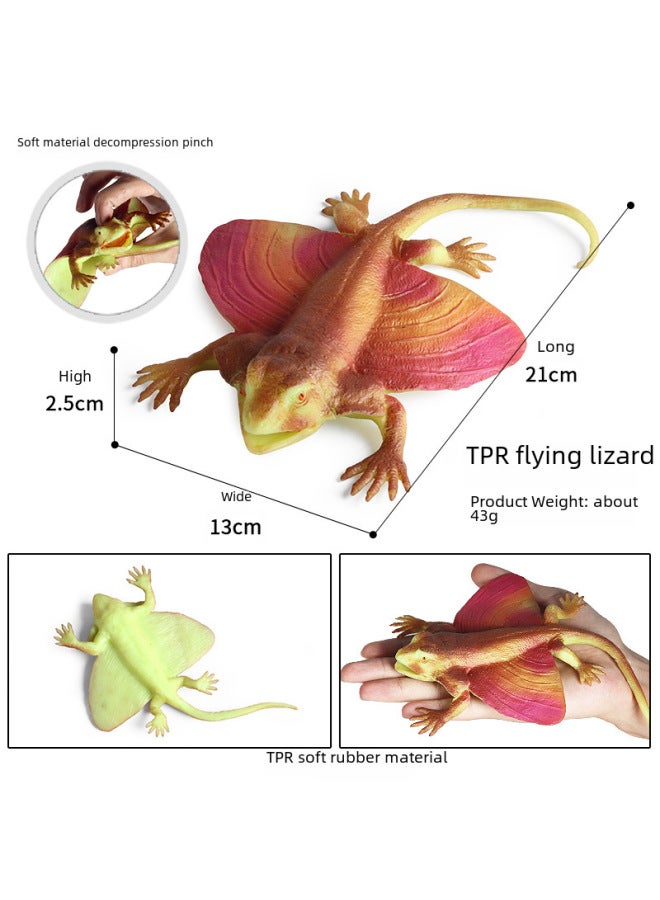 TPR Simulation Trick Lizard Centipede Scorpion Pinch Music Vent Decompression Toy Children's Toy Animal Model-Color:BY8016 Caterpillar [TPR Material]]  - Image 4