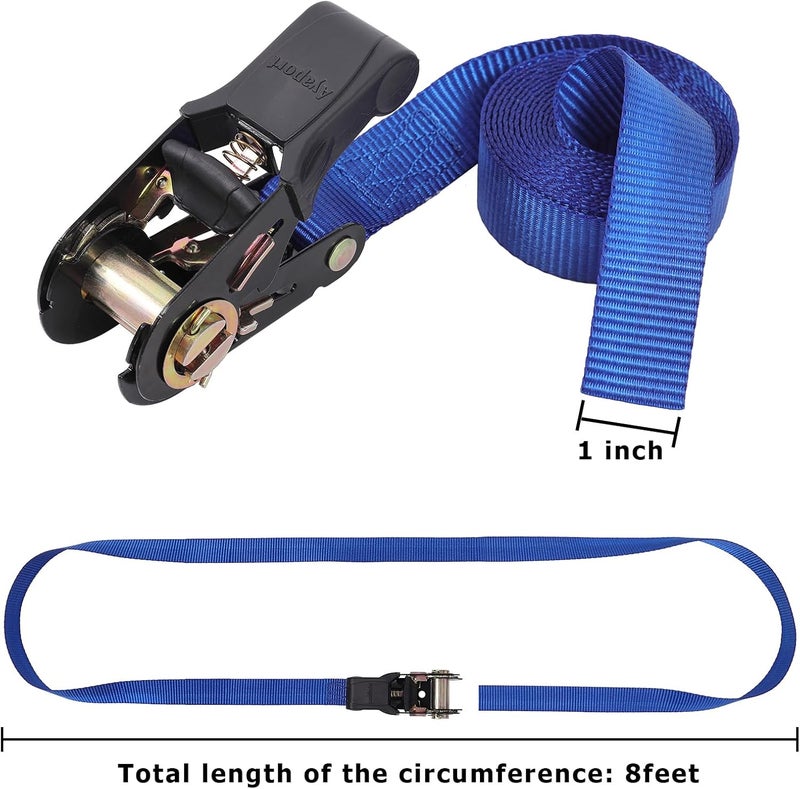 Ayaport Endless Ratchet Strap Ratcheting Tie Down Motorcycle Car Roof Rack Trailer Cargo Straps - Image 2