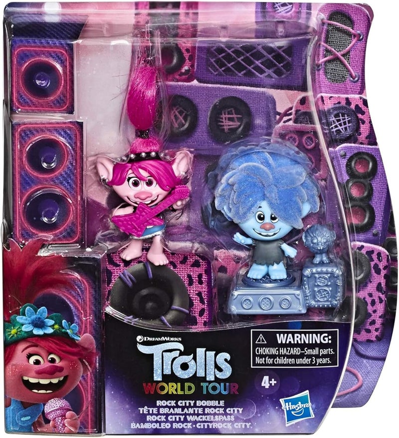 Trolls DREAMWORKS TROLLS World Tour Rock City Bobble with 2 Figures 1 with Bobble Action Plus Base Toy Inspired by The Movie Trolls World Tour - Image 2