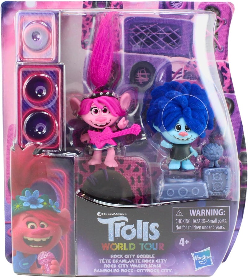 Trolls DREAMWORKS TROLLS World Tour Rock City Bobble with 2 Figures 1 with Bobble Action Plus Base Toy Inspired by The Movie Trolls World Tour - Image 5