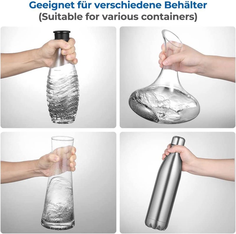 ecooe 1200 PCS Decanter Cleaning Beads with Black Silicone Bag Reusable Stainless Steel Cleaning Balls, Metal Cleaning Balls for Wine Decanter, Narrow Neck Glass Bottle, Carafe, Vase - Image 4