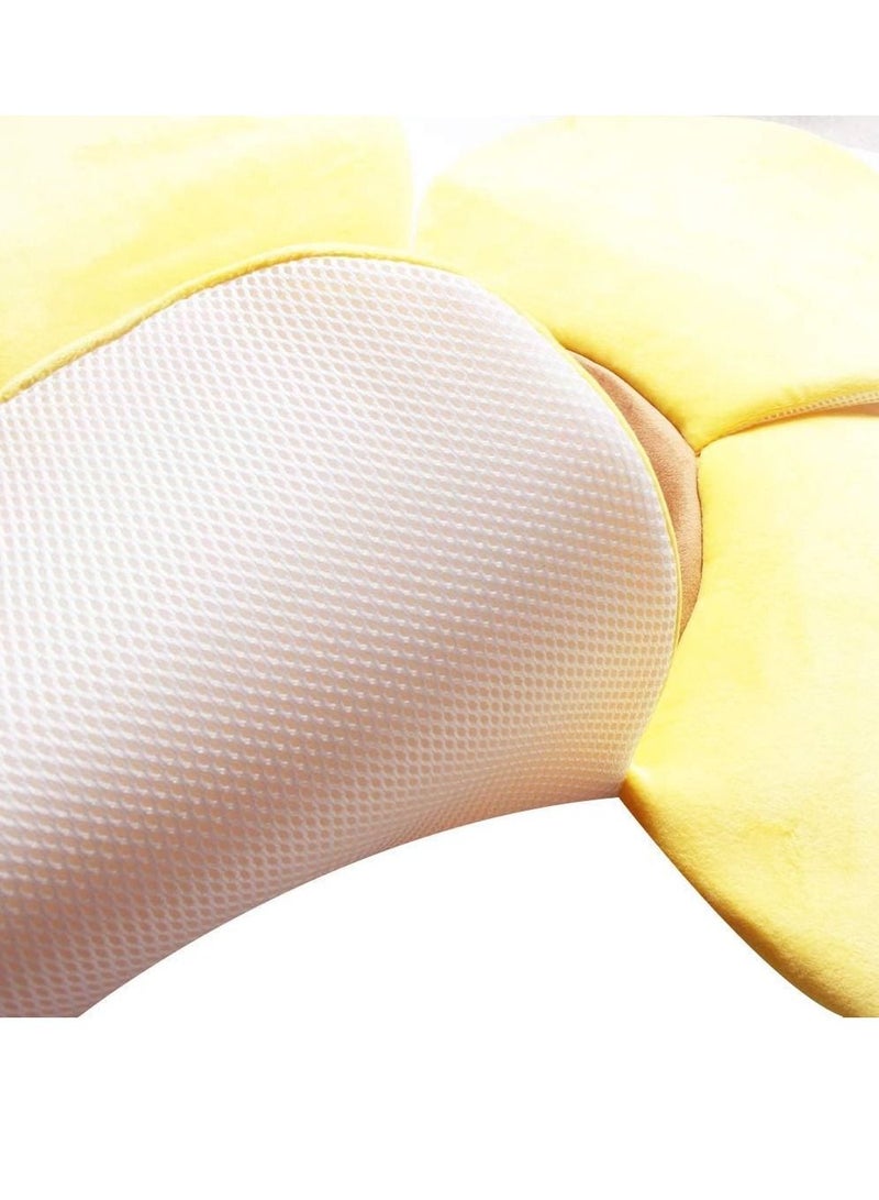Gonice Flower Baby Bath Pad, Soft Skin Friendly Short Plush Sponge Washable Sunflower Shape Blooming Bath - Image 5