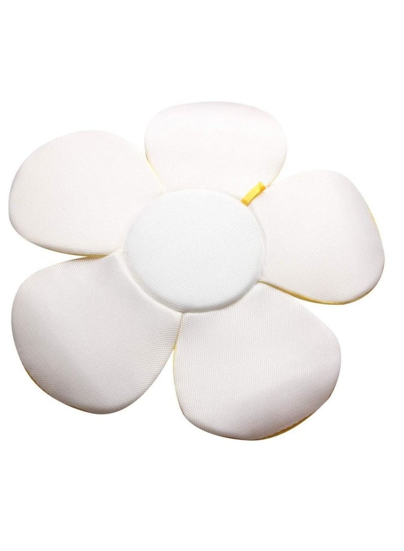 Gonice Flower Baby Bath Pad, Soft Skin Friendly Short Plush Sponge Washable Sunflower Shape Blooming Bath - Image 4