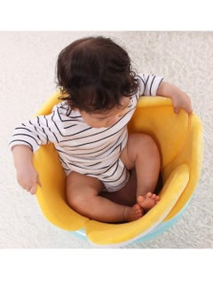 Gonice Flower Baby Bath Pad, Soft Skin Friendly Short Plush Sponge Washable Sunflower Shape Blooming Bath  - Image 3