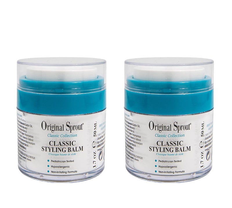 Original Sprout Original Sprout Classic Styling Balm NonToxic Firm Holding Hair Styling Balm 17 Ounces 2 Pack Packaging May Vary