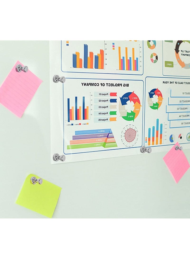 18 قطعة مغناطيس مغناطيسي بدبوس تثبيت مغناطيسي للثلاجة - Image 4