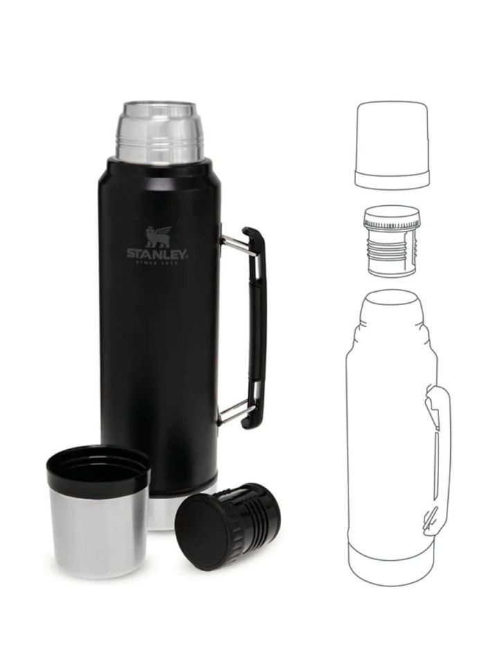 Stanley Classic Legendary Bottle 1.0L Black - Image 1