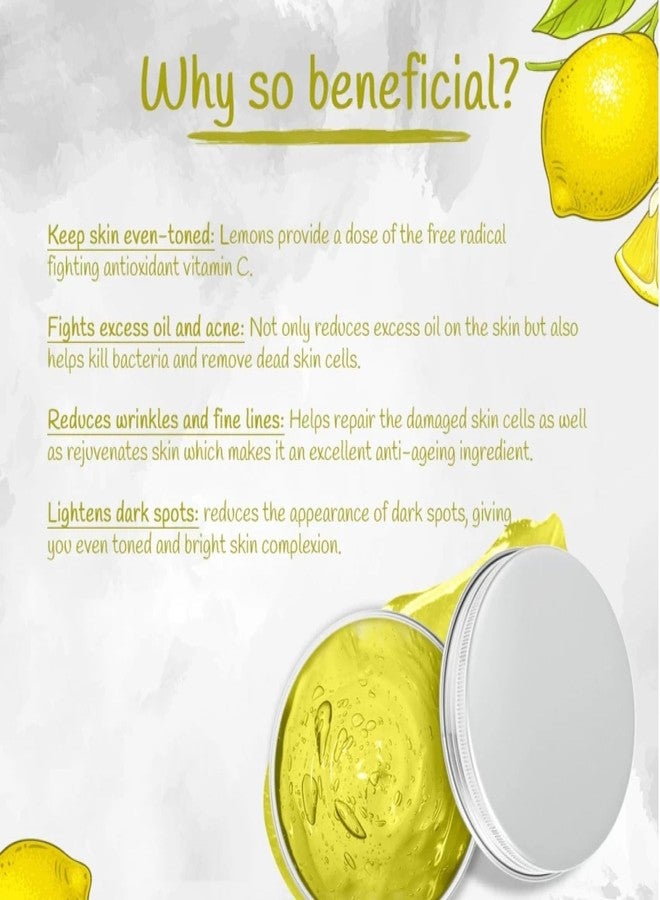 LELE Aloevera Lemon Lime Gel for face and Body | Natural Pure & Organic | Hydrating, Moisturizing, Soothing Skin | Multipurpose Gel pack of 200gm. - Image 4
