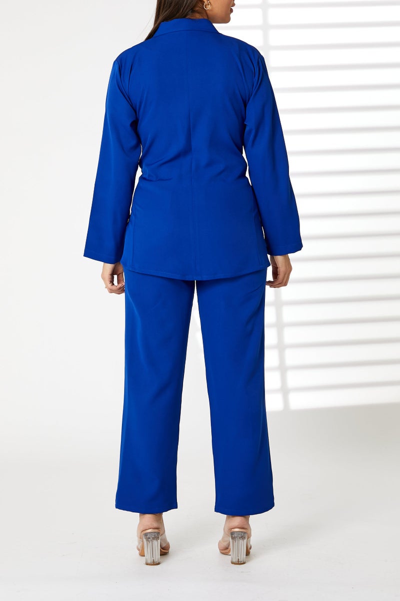 Moistreet Tie Detailed Blazer And Pants Set - Image 3