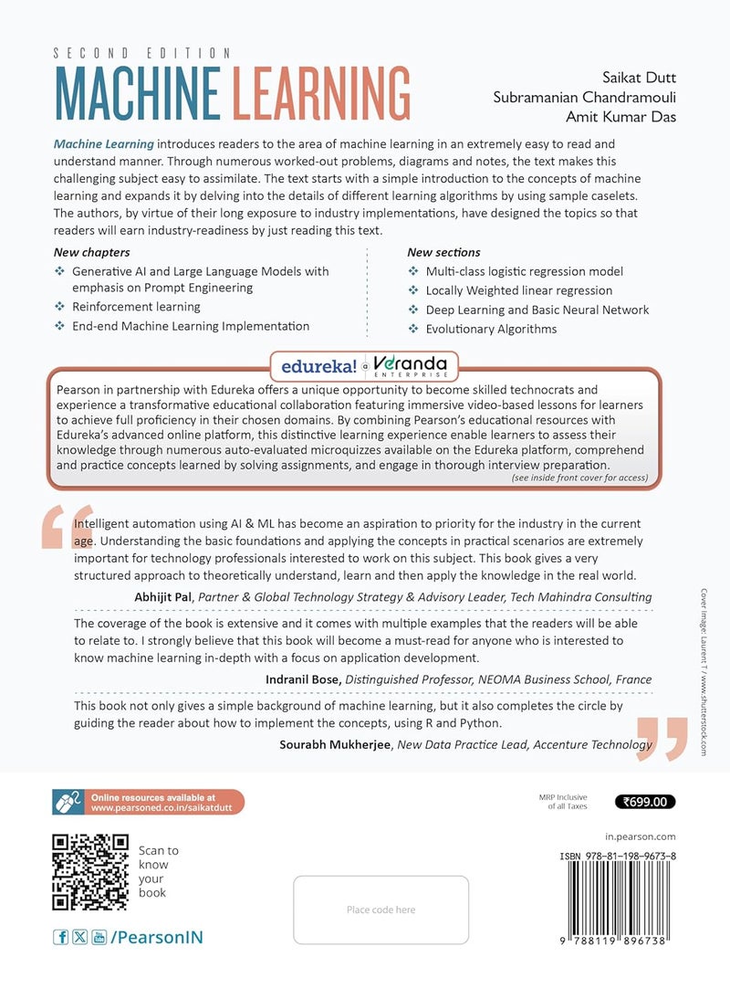 Machine Learning | With Online Learning Platform | 35+ Video Notes | 2nd Edition | - Pearson - Image 2