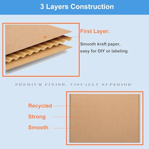 MALANI STORES 9X6X2 inch auto lock brown corrugated 3ply box BORWN Pack of - 50 - Image 3