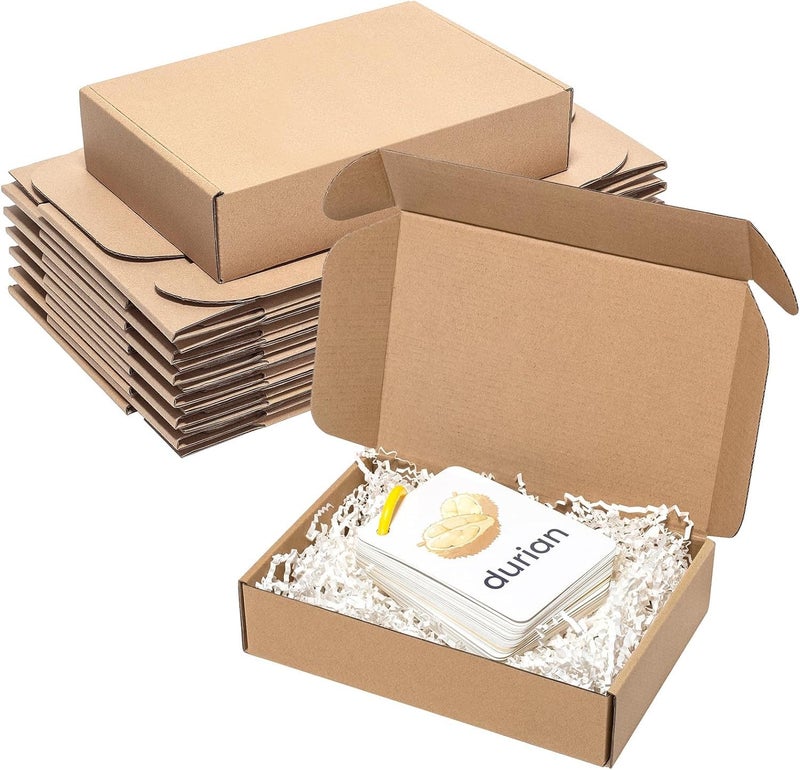 MALANI STORES 9X6X2 inch auto lock brown corrugated 3ply box BORWN Pack of - 50 - Image 5