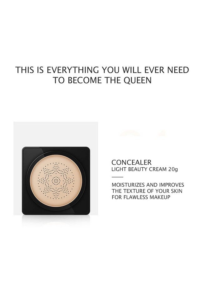 VENZEN Makeup Beauty Cream 3pcs Gift Box Carpet Flowers Colors Ivory White Foundation Powder Moisturizing Concealer Lipstick - Image 5