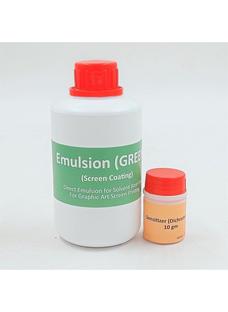 sumikrafts sumikrafts Screen Printing InkViny BlackViny WhiteEmulsion Green 200gm Sensitizer 10gm for Screen Printing  - Image 4