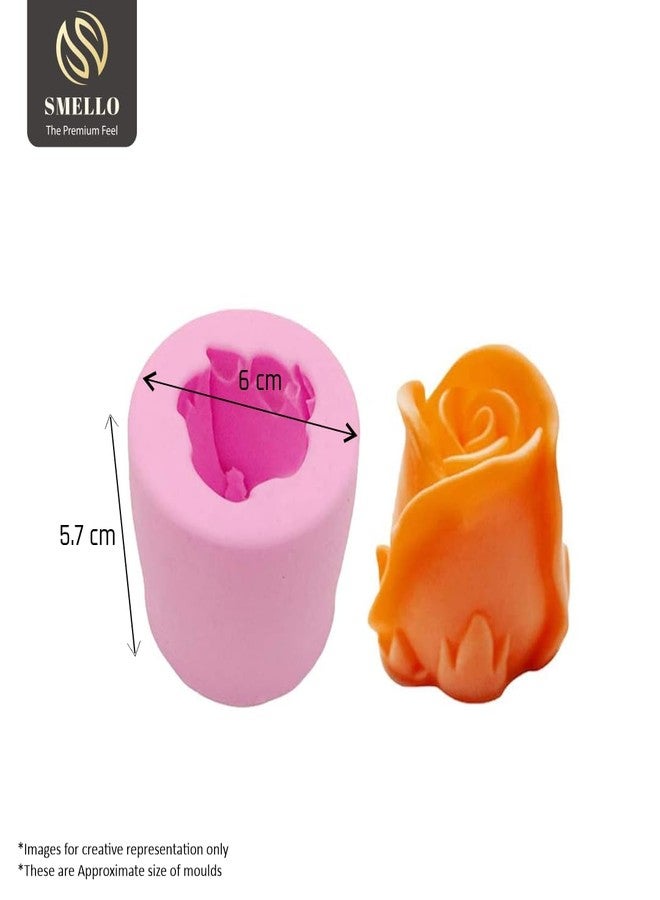 SMELLO - Multi Purpose Silicon Mold - Rose Bud Shape for Handmade Decorating for Candle & Soaps Making - Image 5